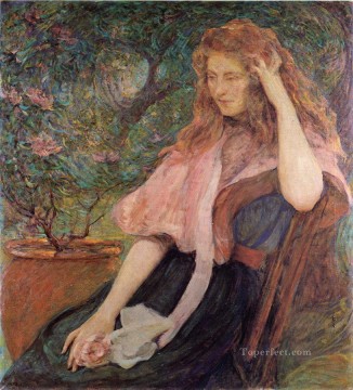 The Pink Cape lady Robert Reid Oil Paintings